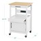 Best Choice Products Rolling Kitchen Island Cart, Single Door Cabinet w/ Drawer, Sliding Tray, Outlet